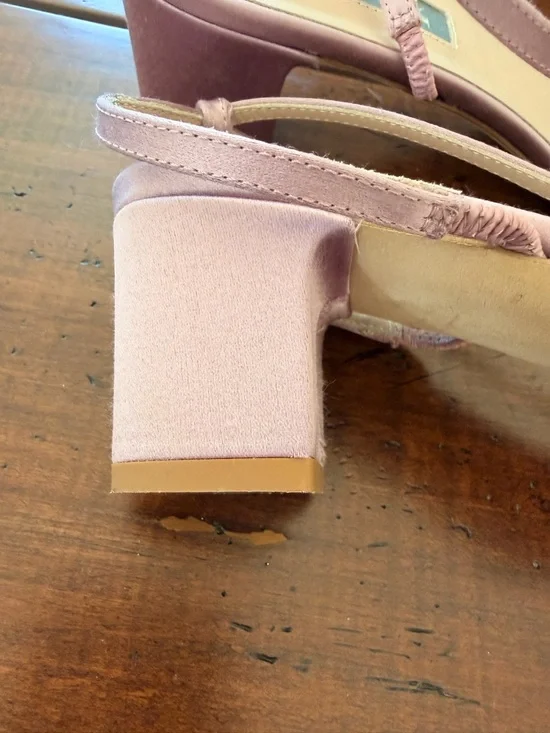 SJP Sarah Jessica Parker - Pink Beaded Floral Slingback Sandals - Picture 7 of 8